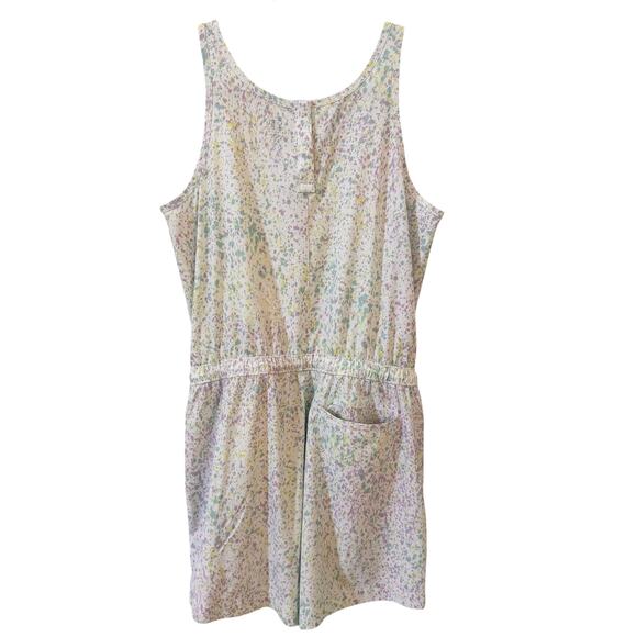 Athleta Girl Play More Sleeveless Shorts Romper in "Sun Spray Multi" Size XXL 16 - Picture 8 of 13